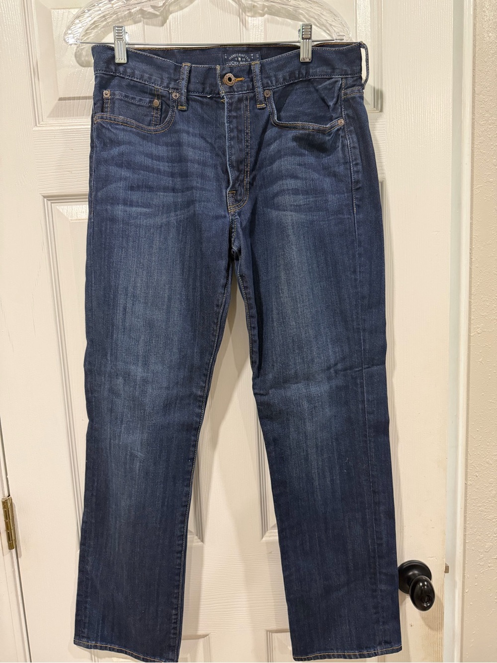 Lucky Brand Men's Straight Jeans in Dark Blue Wash